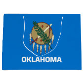 Staatsflagge Oklahoma Große Geschenktüte (Vorderseite)