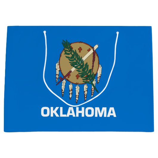 Staatsflagge Oklahoma Große Geschenktüte (Vorderseite)