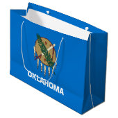 Staatsflagge Oklahoma Große Geschenktüte (Vorderseite Schrägansicht)
