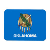 Staatsflagge Oklahoma Magnet (Horizontal)