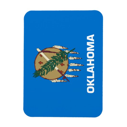 Staatsflagge Oklahoma Magnet (Vertikal)