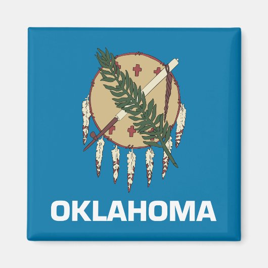 Staatsflagge Oklahoma Magnet (Vorne)