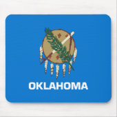 Staatsflagge Oklahoma Mousepad (Vorne)