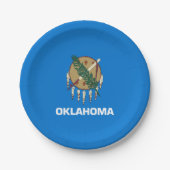 Staatsflagge Oklahoma Pappteller (Vorderseite)