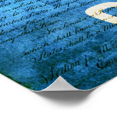 Staatsflagge Oklahoma Poster (Ecke)