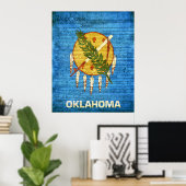 Staatsflagge Oklahoma Poster (Heimbüro)
