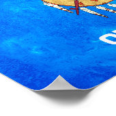 Staatsflagge Oklahoma Poster (Ecke)