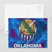 Staatsflagge Oklahoma Postkarte (Vorne/Hinten)