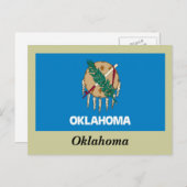 Staatsflagge Oklahoma Postkarte (Vorne/Hinten)