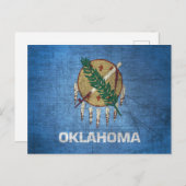 Staatsflagge Oklahoma Postkarte (Vorne/Hinten)