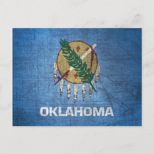 Staatsflagge Oklahoma Postkarte (Vorderseite)
