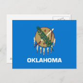 Staatsflagge Oklahoma Postkarte (Vorne/Hinten)
