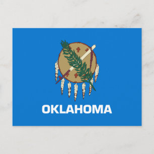Staatsflagge Oklahoma Postkarte