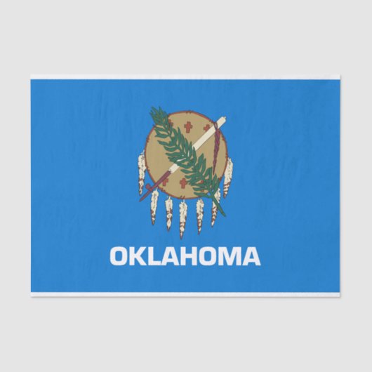Staatsflagge Oklahoma Seidenpapier (Vorderseite)