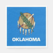 Staatsflagge Oklahoma Serviette (Vorderseite)
