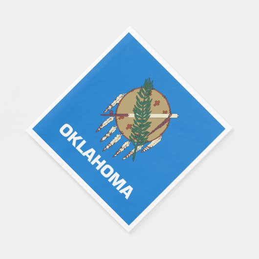 Staatsflagge Oklahoma Serviette (Ecke)