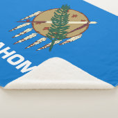 Staatsflagge Oklahoma Sherpadecke (3/4)