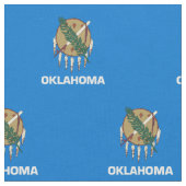 Staatsflagge Oklahoma Stoff (Nahaufnahme)