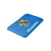 Staatsflagge Oklahoma, USA Badematte (Schrägansicht)