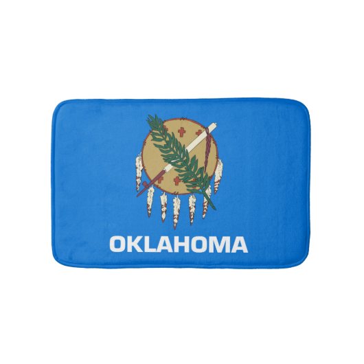 Staatsflagge Oklahoma, USA Badematte (Vorderseite)