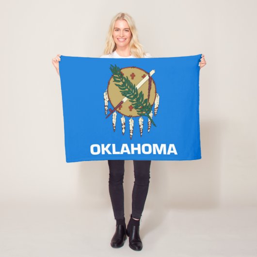 Staatsflagge Oklahoma, USA Fleecedecke (Beispiel)