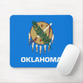 Staatsflagge Oklahoma, USA Mousepad (Mit Mouse)
