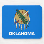 Staatsflagge Oklahoma, USA Mousepad (Vorne)