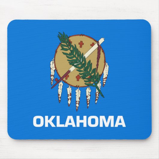 Staatsflagge Oklahoma, USA Mousepad (Vorne)