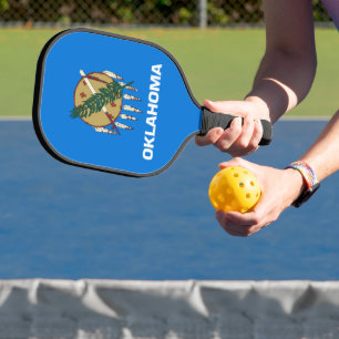 Staatsflagge Oklahoma, USA Pickleball Schläger