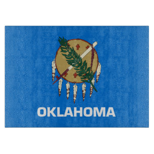 Staatsflagge Oklahoma, USA Schneidebrett