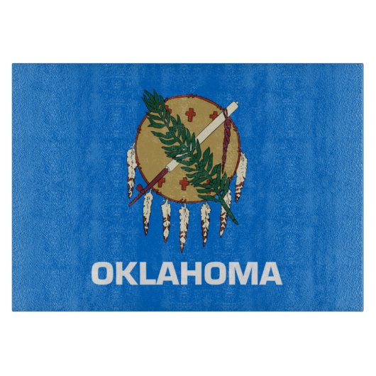 Staatsflagge Oklahoma, USA Schneidebrett (Vorderseite)