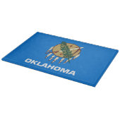 Staatsflagge Oklahoma, USA Schneidebrett (Ecke)