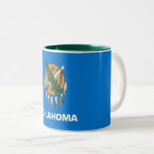 Staatsflagge Oklahoma Zweifarbige Tasse (VorderseiteRechts)