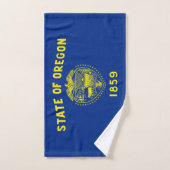 Staatsflagge Oregon Badhandtuch Set (Handtuch)