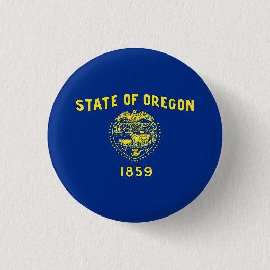 Staatsflagge Oregon Button (Vorderseite)