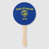 Staatsflagge Oregon Fächer (Rückseite)