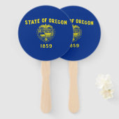Staatsflagge Oregon Fächer (Vorne und Hinten)