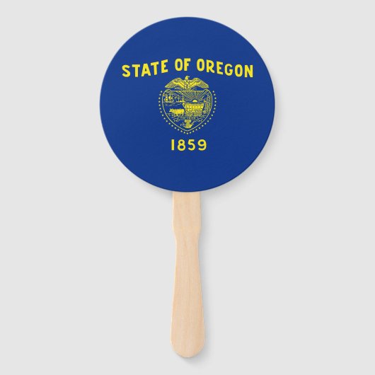 Staatsflagge Oregon Fächer (Vorderseite)