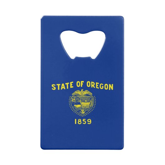 Staatsflagge Oregon Geldbeutel Flaschenöffner (Vorderseite)