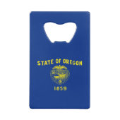 Staatsflagge Oregon Geldbeutel Flaschenöffner (Rückseite)