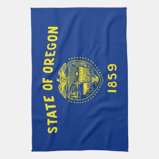 Staatsflagge Oregon Geschirrtuch (Vertikal)