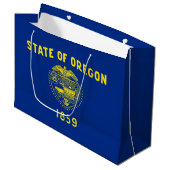 Staatsflagge Oregon Große Geschenktüte (Vorderseite Schrägansicht)