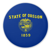 Staatsflagge Oregon Keramikknauf (Vorderseite)