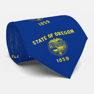 Staatsflagge Oregon Krawatte