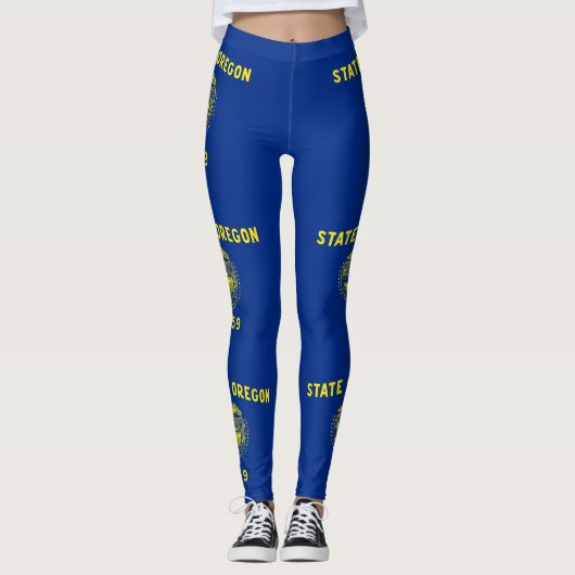 Staatsflagge Oregon Leggings (Vorderseite)