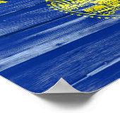 Staatsflagge Oregon Poster (Ecke)