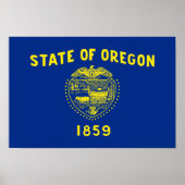 Staatsflagge Oregon Poster (Vorne)