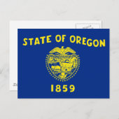 Staatsflagge Oregon Postkarte (Vorne/Hinten)