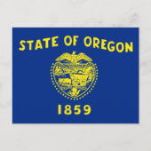 Staatsflagge Oregon Postkarte (Vorderseite)