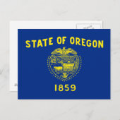 Staatsflagge Oregon Postkarte (Vorne/Hinten)
